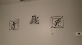 Wire wall decorations