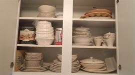 More kitchenware - including short sets of mid century modern names Knowles Flare and Iroquois Impromptu patterns.