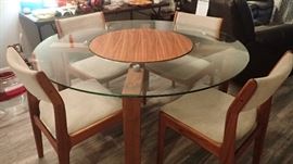 An excellent (EXPENSIVE NEW) Scan Design table and chairs.  Over $3000 new!