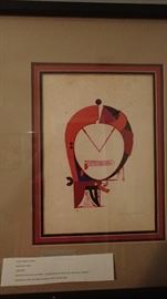 Early block print by Hodoka Yashida.