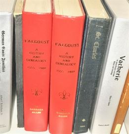 Falgoust a History and Geneology, by Barbara Allen and many titles on Louisiana German Coast Families, Vacherie by Elton Oubre, St. Charles by Glenn Conrad, the Fortier Family by Estelle Cochran. Many out of print titles.