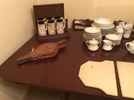 Handmade bellows, set of 6 beer mugs