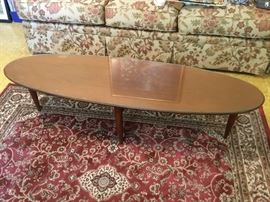 Mid century modern surfboard coffee table