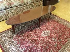 Another view of coffee table; rug also for sale