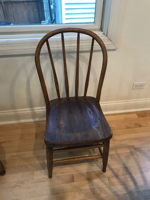 Sert of Six primitive dining chairs $350 for set
