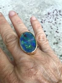 Beautiful Opal and 14K ring $450