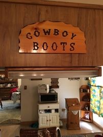 Cowboy Boots sign