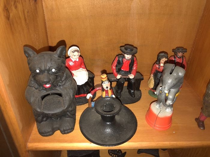 Cast iron toys and banks