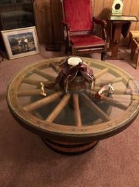 Wagon Wheel Coffee Table