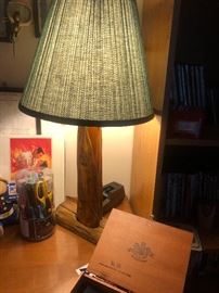 Rustic Pine lodge lamps