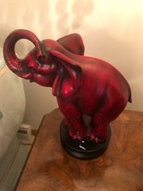 haeger pottery Red elephant