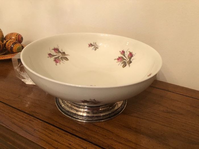 Rosenthal Porcelain with Sterling Silver Bottom