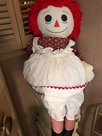 VIntage Raggedy Ann and Andy dolls