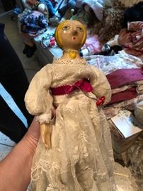 Antique French Paper Mache dolls