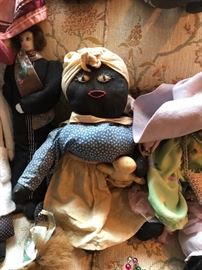 Black Americana Folk art "Mammy" Doll