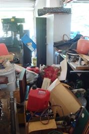 Garage items to be sorted
