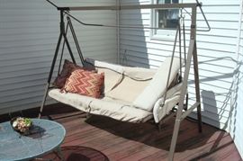 Patio swing.