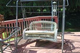 Patio swing.