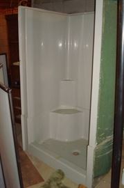 New shower enclosure.