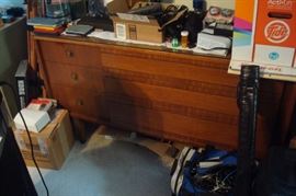 Dresser which is difficult to see. Better photo latter after set up.