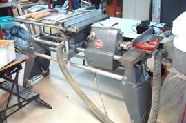 Shopsmith mark 5 complete wood tooling center with lathe, table saw, shaper, vacuum, clamps and other accessories not shown.