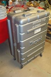 One of two Ikegami 770 cases on wheels.
