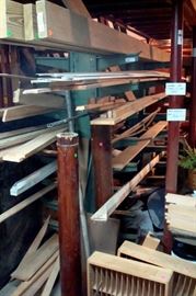 Large wood/pipe rack and wood