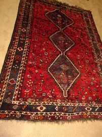 Hand Woven Antique Rug - 89" X 63"