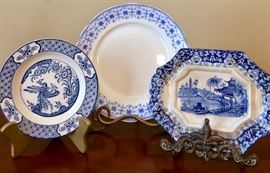 Some of the beautiful blue and white pieces!