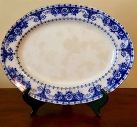 This sure looks like "Flow Blue" to me!!!! It's beautiful!