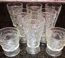 Some of the great vintage glassware .... see how those tea/water glasses are on short stems.... they don't make them like that anymore!