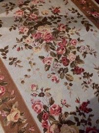 Great machine-made rug with beautiful soft colors!