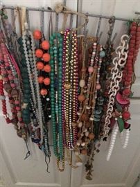 Costume Jewelry.....THIS IS JUST THE TIP OF THE ICEBERG! There are BOXES and BOXES OF JEWELRY....we just haven't gotten it all out yet!