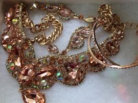 One of the many pieces of very nice costume jewelry!