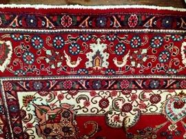Another one of the beautiful hand knotted Persian rugs in the sale!