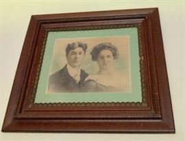 "Instant Ancestors".......unusual frame just ready to be hung in your home!