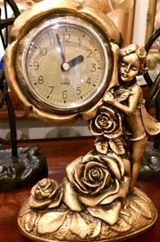 Gold whimsical fairy clock!