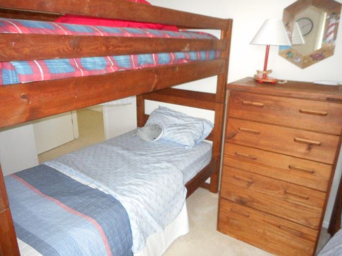 This End Up furniture - great for rentals; two sets of bunk beds available