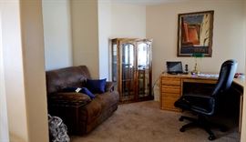 Loveseat that matches the livingroom furniture. Nice size China Cabinet.