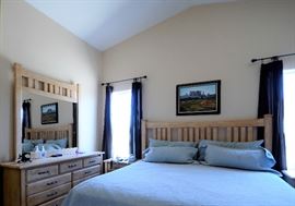 Entire bedroom set. Not shown is a matching armoire/tv cabinet for sale too.