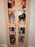 Doll collection.