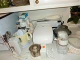 Small kitchen appliances.