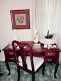 Queen Anne style desk and chair.