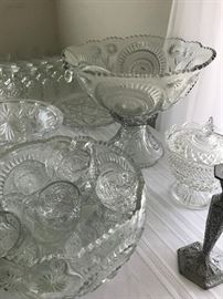 Lots of Nice Glass- Huge Punch Bowl