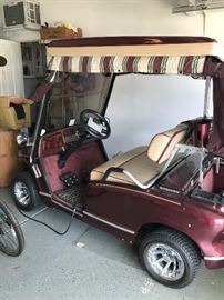 Not your average Golf Cart- 2010 Western with 2 yr old batteries. Very fancy, fast, and loaded with all the goodies. 9HP electric.. Way more than a EZGO or CLUB CAR.