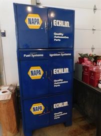 NAPA parts tool cabinet