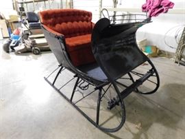 Antique restored sleigh