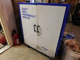 AC Delco parts cabinet