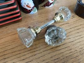 Glass door knobs