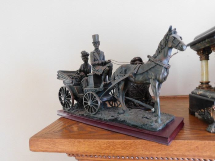 Horse & Buggy statue